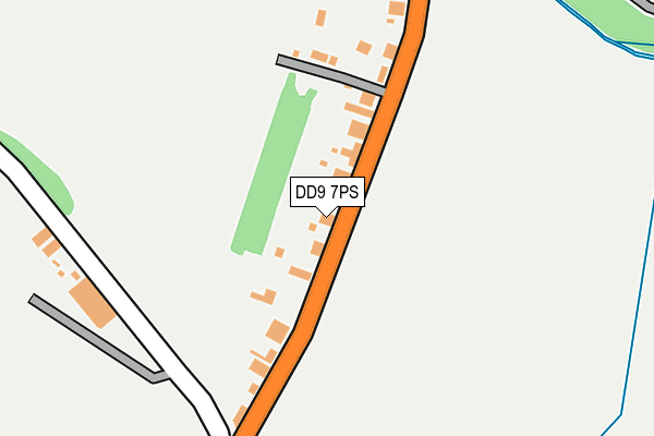 DD9 7PS map - OS OpenMap – Local (Ordnance Survey)