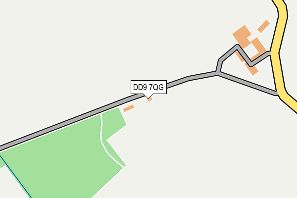 DD9 7QG map - OS OpenMap – Local (Ordnance Survey)