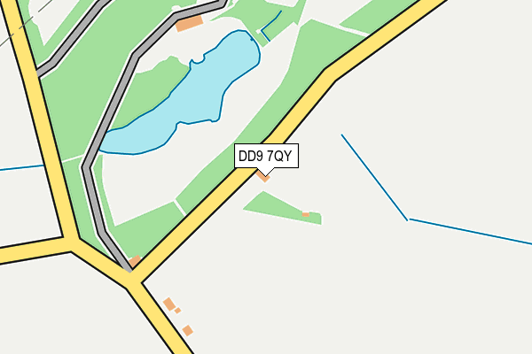 DD9 7QY map - OS OpenMap – Local (Ordnance Survey)