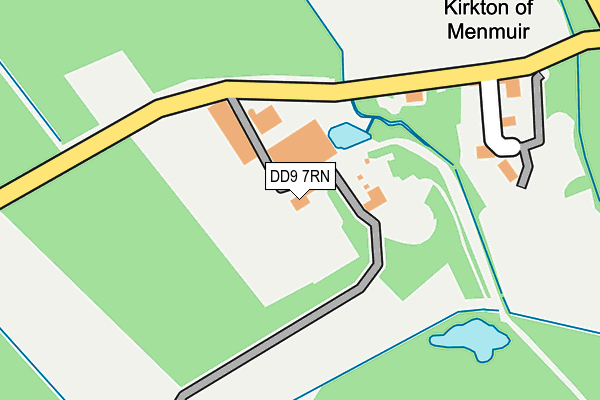 DD9 7RN map - OS OpenMap – Local (Ordnance Survey)