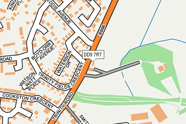 DD9 7RT map - OS OpenMap – Local (Ordnance Survey)