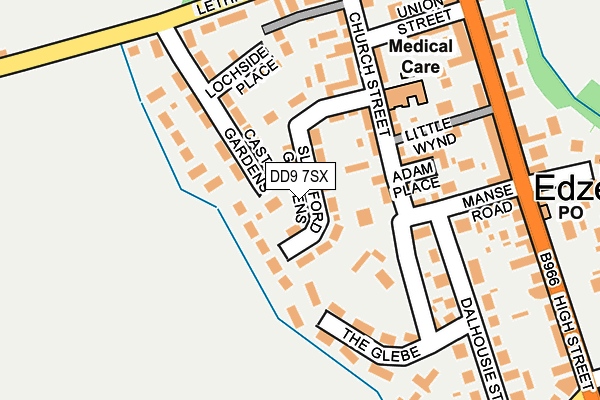 DD9 7SX map - OS OpenMap – Local (Ordnance Survey)