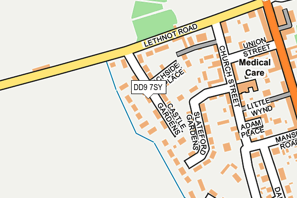 DD9 7SY map - OS OpenMap – Local (Ordnance Survey)