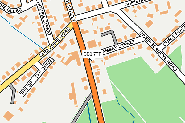 DD9 7TF map - OS OpenMap – Local (Ordnance Survey)