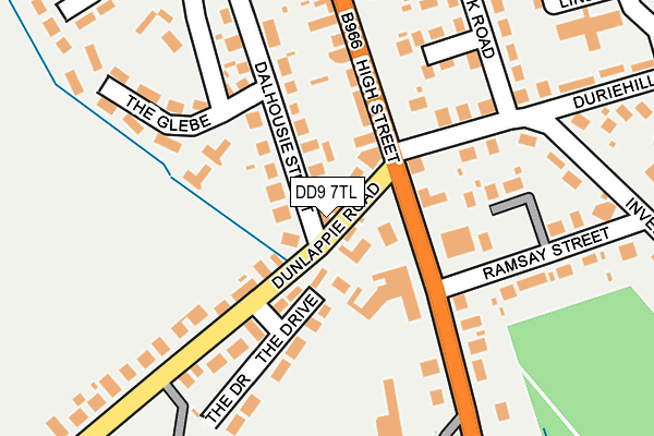 DD9 7TL map - OS OpenMap – Local (Ordnance Survey)