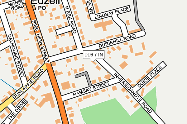 DD9 7TN map - OS OpenMap – Local (Ordnance Survey)