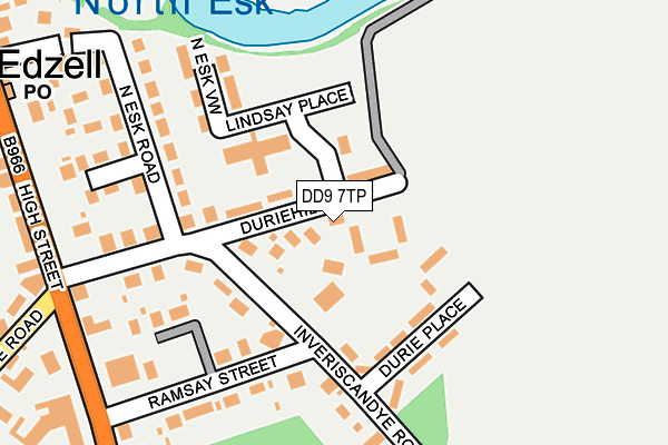 DD9 7TP map - OS OpenMap – Local (Ordnance Survey)