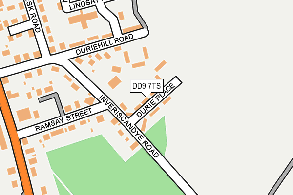 DD9 7TS map - OS OpenMap – Local (Ordnance Survey)
