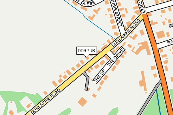 DD9 7UB map - OS OpenMap – Local (Ordnance Survey)