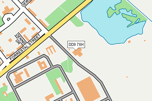 DD9 7XH map - OS OpenMap – Local (Ordnance Survey)