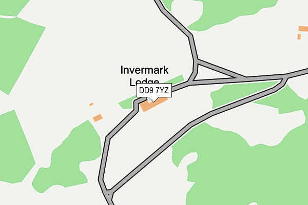 DD9 7YZ map - OS OpenMap – Local (Ordnance Survey)