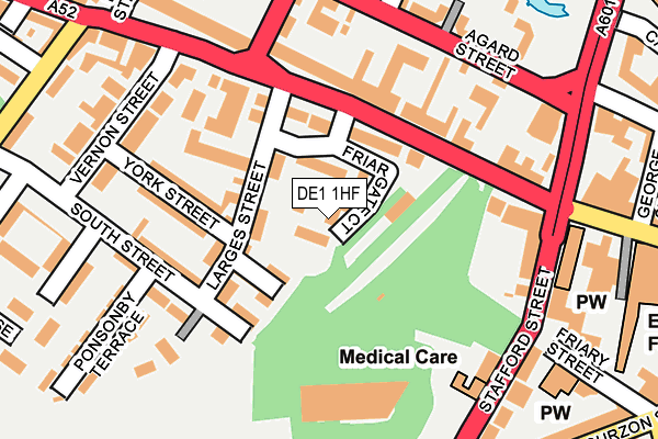 DE1 1HF map - OS OpenMap – Local (Ordnance Survey)