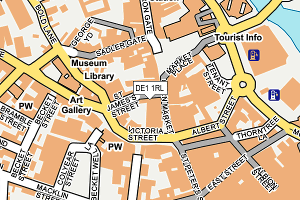 DE1 1RL map - OS OpenMap – Local (Ordnance Survey)