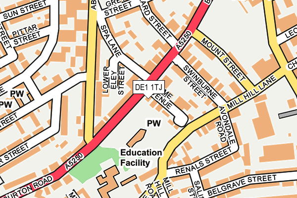 Map of STRETTON LEGAL SERVICES LTD at local scale