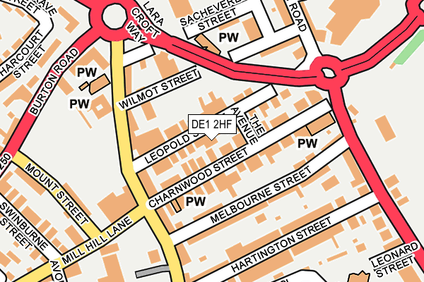 Map of VAN REPAIR CENTRE LTD at local scale