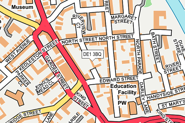DE1 3BQ map - OS OpenMap – Local (Ordnance Survey)