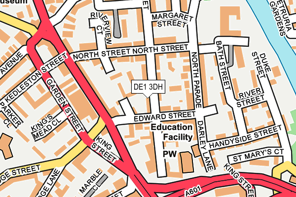 DE1 3DH map - OS OpenMap – Local (Ordnance Survey)