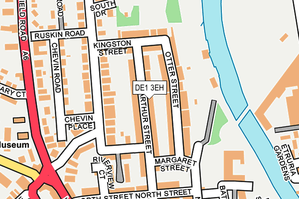 DE1 3EH map - OS OpenMap – Local (Ordnance Survey)