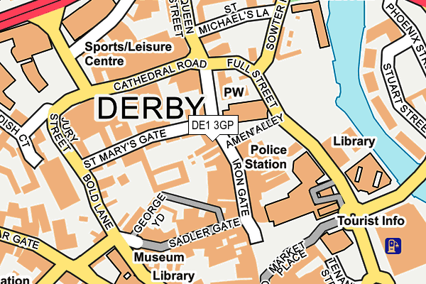 Map of GADSBY ORRIDGE LIMITED at local scale