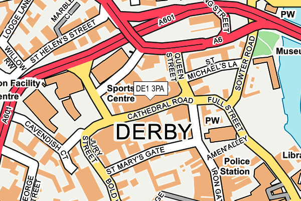 Map of DERBYSHIREHOMES LTD at local scale
