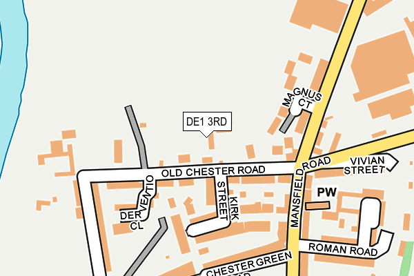 DE1 3RD map - OS OpenMap – Local (Ordnance Survey)