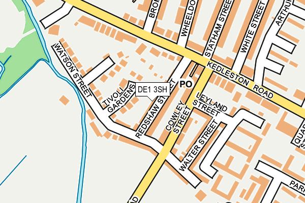 DE1 3SH map - OS OpenMap – Local (Ordnance Survey)