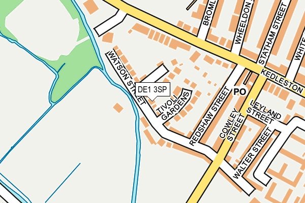 DE1 3SP map - OS OpenMap – Local (Ordnance Survey)