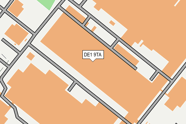 DE1 9TA map - OS OpenMap – Local (Ordnance Survey)