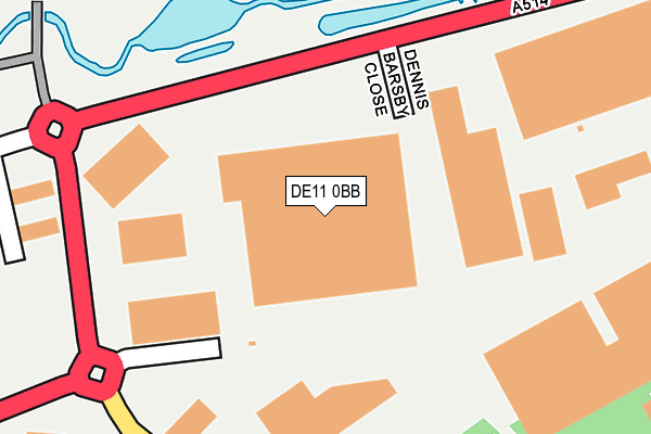 DE11 0BB map - OS OpenMap – Local (Ordnance Survey)