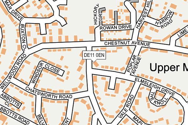 DE11 0EN map - OS OpenMap – Local (Ordnance Survey)