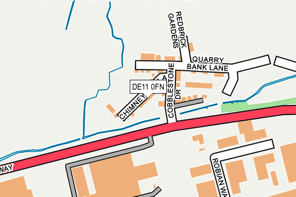 DE11 0FN map - OS OpenMap – Local (Ordnance Survey)