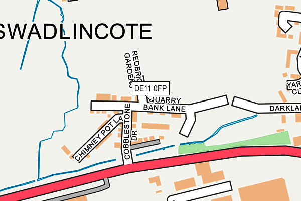 DE11 0FP map - OS OpenMap – Local (Ordnance Survey)