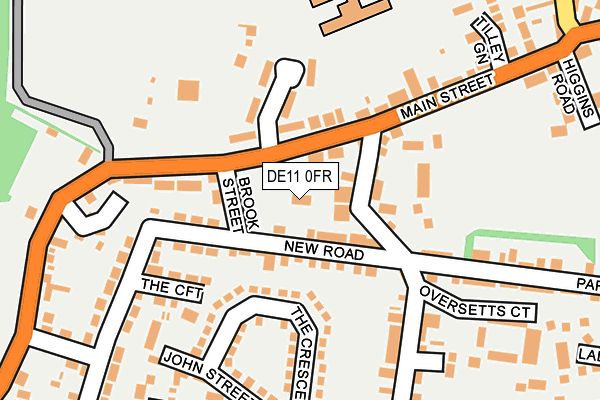 DE11 0FR map - OS OpenMap – Local (Ordnance Survey)