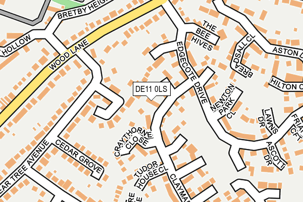DE11 0LS map - OS OpenMap – Local (Ordnance Survey)