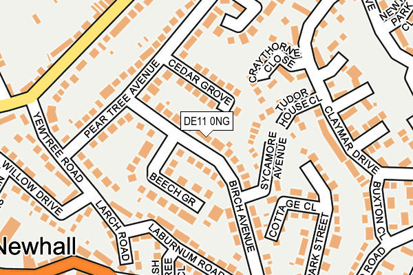 DE11 0NG map - OS OpenMap – Local (Ordnance Survey)