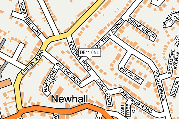 DE11 0NL map - OS OpenMap – Local (Ordnance Survey)