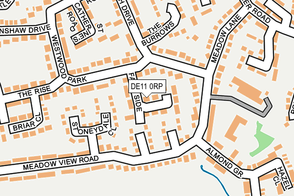 DE11 0RP map - OS OpenMap – Local (Ordnance Survey)