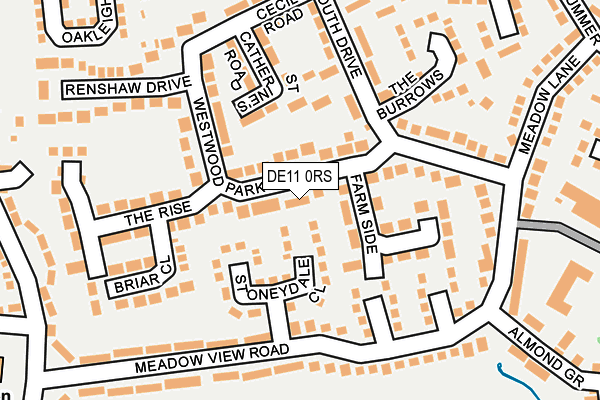 DE11 0RS map - OS OpenMap – Local (Ordnance Survey)