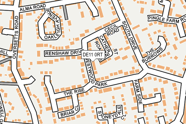 DE11 0RT map - OS OpenMap – Local (Ordnance Survey)