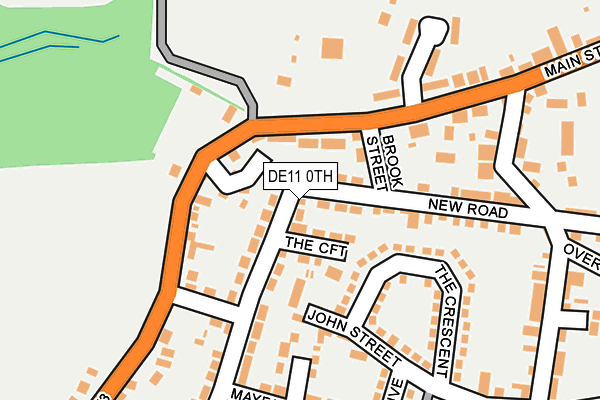 DE11 0TH map - OS OpenMap – Local (Ordnance Survey)