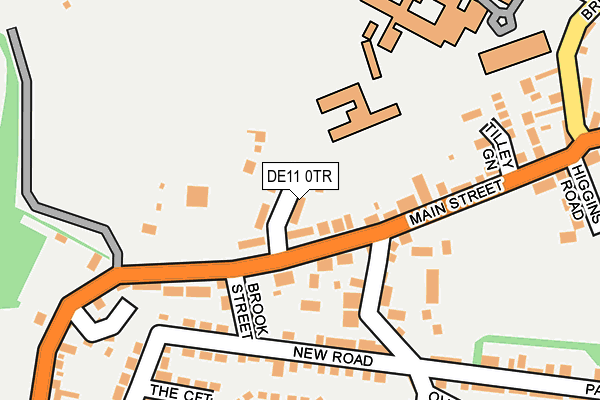 DE11 0TR map - OS OpenMap – Local (Ordnance Survey)