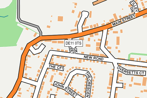 DE11 0TS map - OS OpenMap – Local (Ordnance Survey)