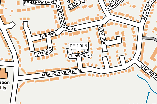 DE11 0UN map - OS OpenMap – Local (Ordnance Survey)