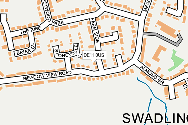 DE11 0US map - OS OpenMap – Local (Ordnance Survey)