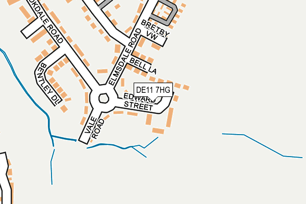 DE11 7HG map - OS OpenMap – Local (Ordnance Survey)
