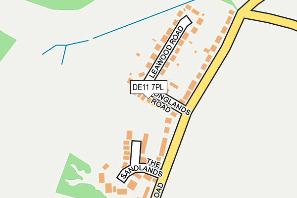 DE11 7PL map - OS OpenMap – Local (Ordnance Survey)