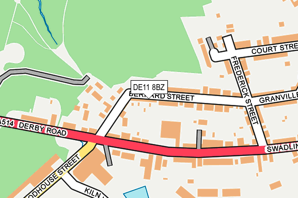 DE11 8BZ map - OS OpenMap – Local (Ordnance Survey)