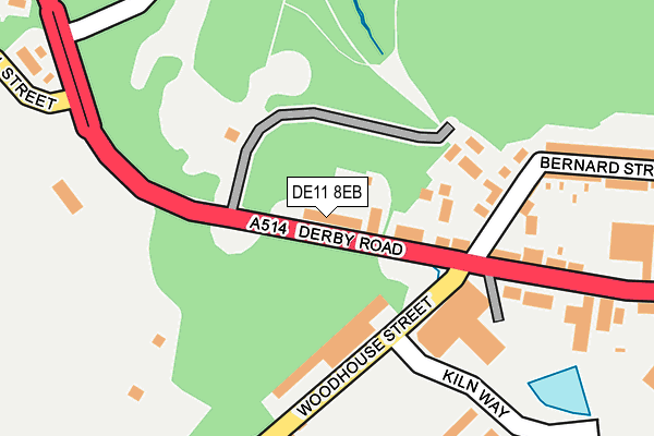 DE11 8EB map - OS OpenMap – Local (Ordnance Survey)