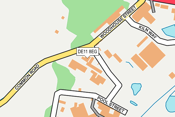 DE11 8EG map - OS OpenMap – Local (Ordnance Survey)