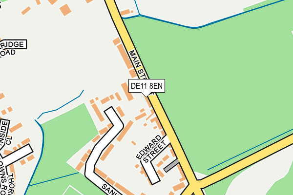 DE11 8EN map - OS OpenMap – Local (Ordnance Survey)